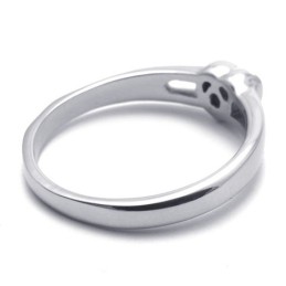 Bague En Titane Et Diamant Pour Femme