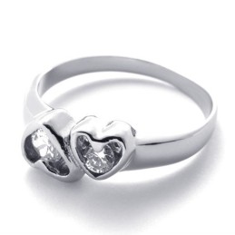 Bague En Titane Pour Femme Avec Diamant
