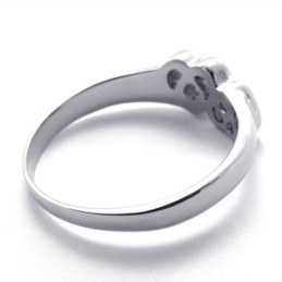 Bague En Titane Pour Femme Avec Diamant