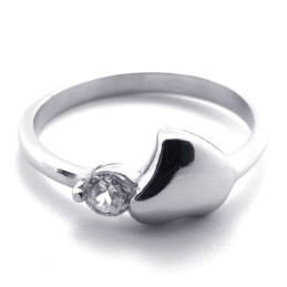 Bague En Titane Et Diamant Pour Femme