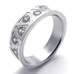 Bague En Titane Et Diamant