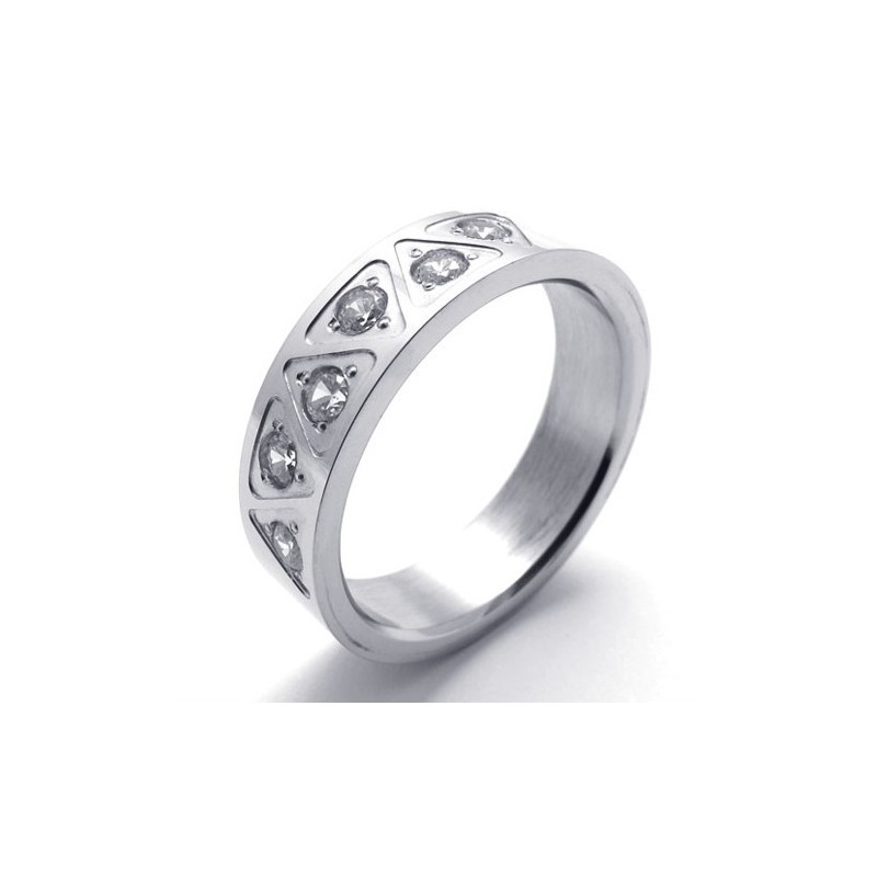 Bague En Titane Et Diamant