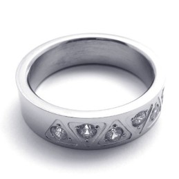 Bague En Titane Et Diamant