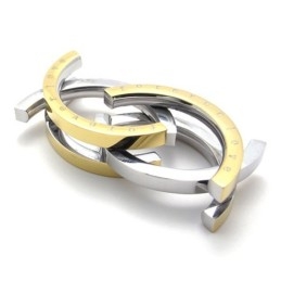 Bague Puzzle En Titane Doré