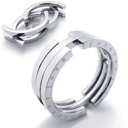 Bague Puzzle En Titane