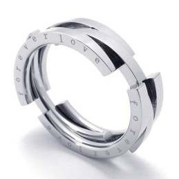 Bague Puzzle En Titane