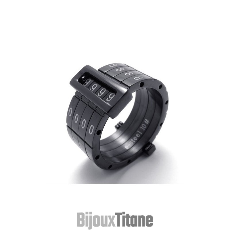 Bague En Titane Black Puzzle Code Lovers Bague En Titane Black Puzzle Code Lovers