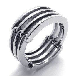 Bague Puzzle En Titane