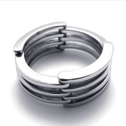Bague Puzzle En Titane