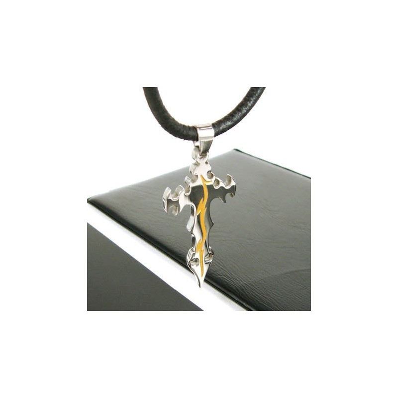 Pendentif Croix En Titane Pur Pour Homme Noble, Chaîne Gratuite Pendentif Croix En Titane Pur Pour Homme Noble, Chaîne Gratuite