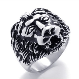 Bague Lion En Titane