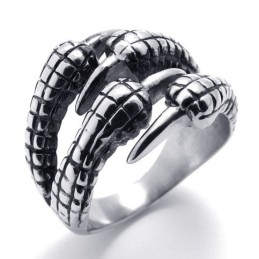 Bague En Titane À Griffes