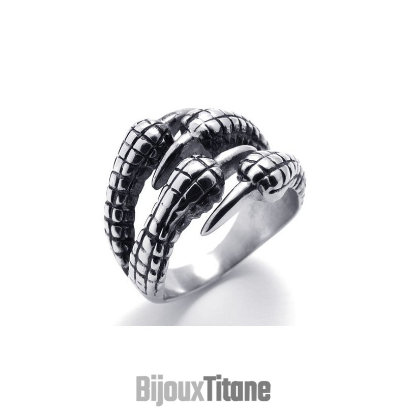Bague En Titane À Griffes Bague En Titane À Griffes