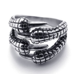 Bague En Titane À Griffes