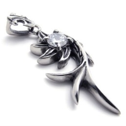 Pendentif En Titane Et Diamant Sirène