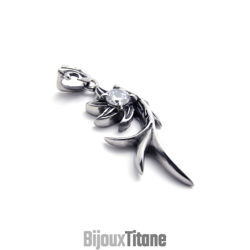 Pendentif En Titane Et Diamant Sirène Pendentif En Titane Et Diamant Sirène