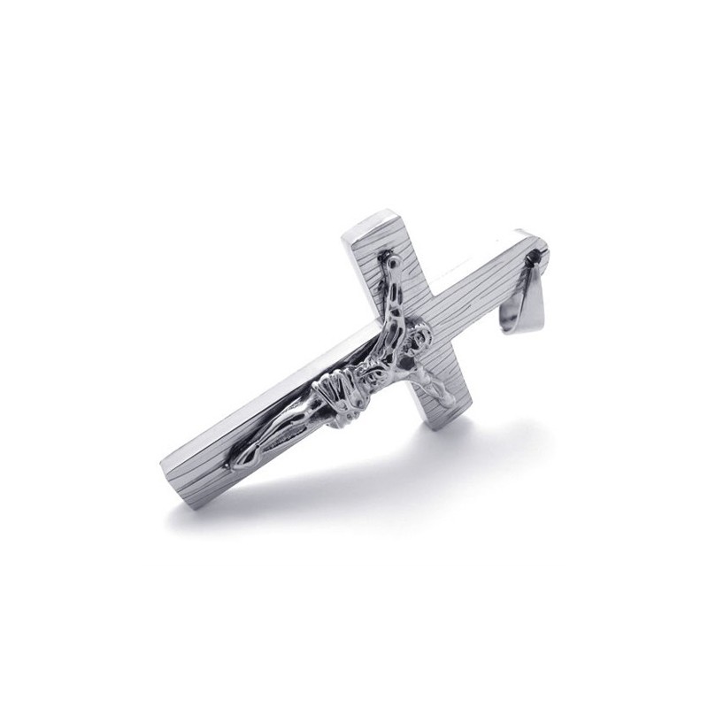 Pendentif Croix Jésus En Titane Pendentif Croix Jésus En Titane
