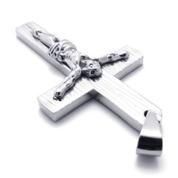 Pendentif Croix Jésus En Titane