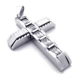 Pendentif Croix Diamant Titane