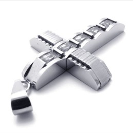 Pendentif Croix Diamant Titane