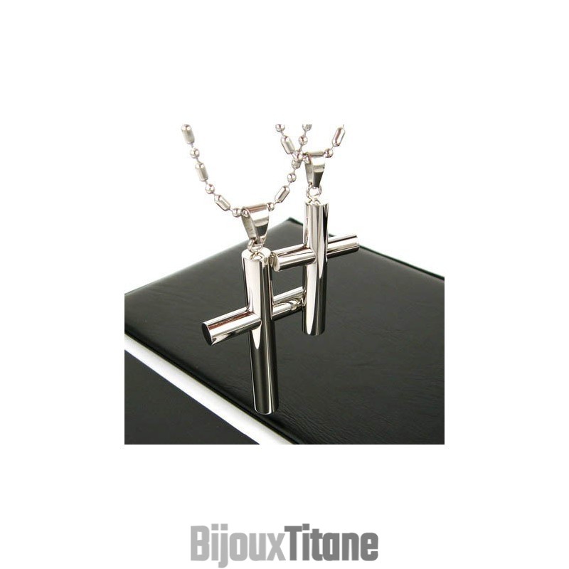 Pendentif Croix En Titane Pur Pour Homme - Chaîne Sans Chaîne - 1 Pièce Pendentif Croix En Titane Pur Pour Homme - Chaîne Sans Chaîne - 1 Pièce