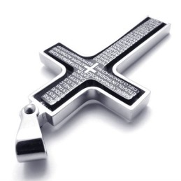 Pendentif Croix En Titane Noir