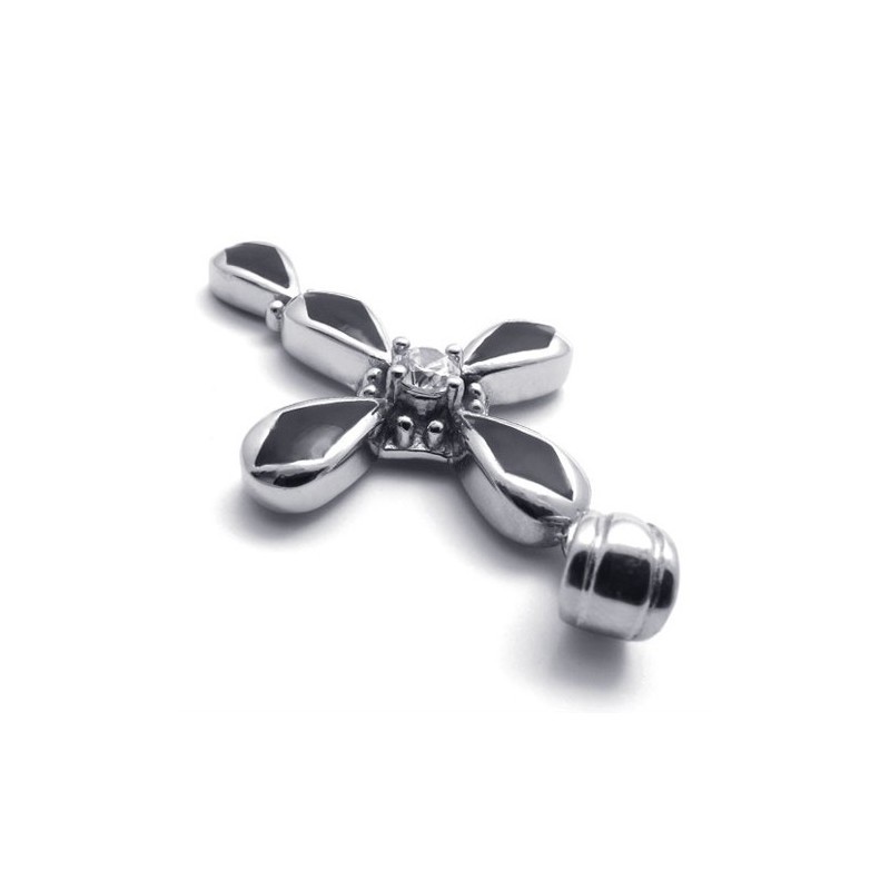 Pendentif Croix En Titane Et Diamant Pendentif Croix En Titane Et Diamant