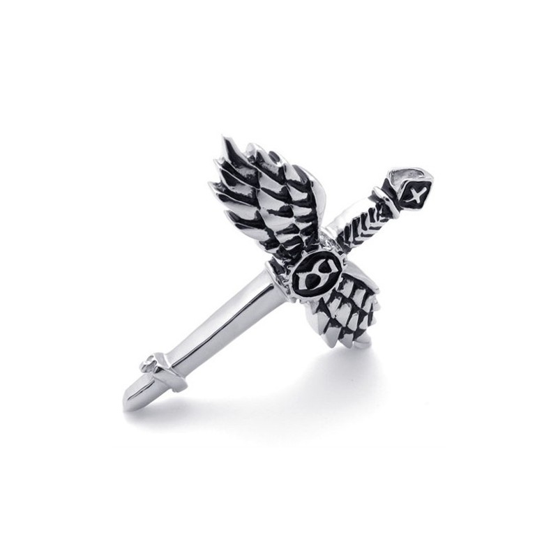 Pendentif Croix En Titane Avec Ailes Pendentif Croix En Titane Avec Ailes