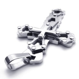 Pendentif Croix En Titane Doré