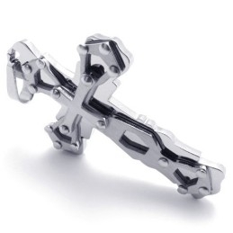 Pendentif Croix En Titane Doré