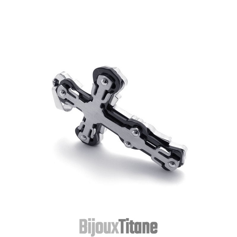 Pendentif Croix En Titane Noir Pendentif Croix En Titane Noir