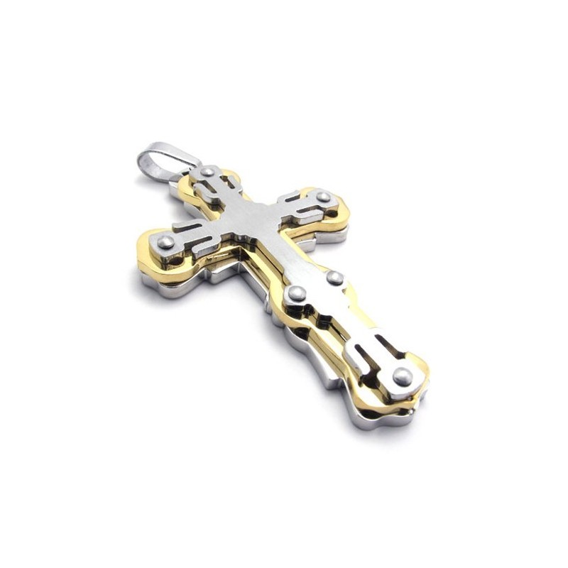 Pendentif Croix En Titane Doré Pendentif Croix En Titane Doré