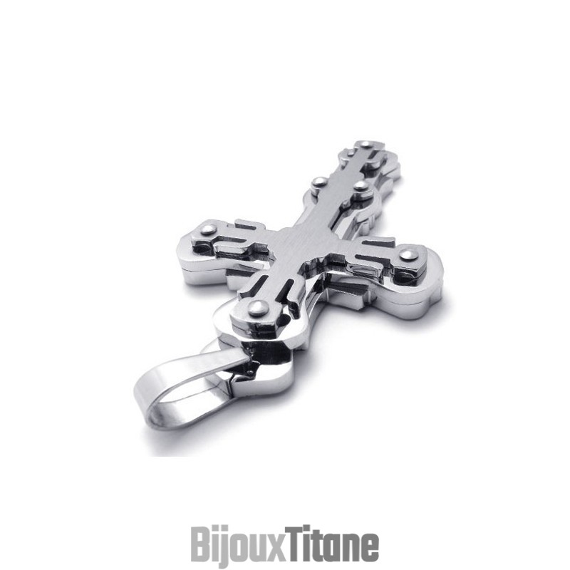 Pendentif Croix En Titane