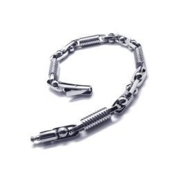 Bracelet À Breloques En Argent Et Titane Pur 316L Pour Homme Et Garçon