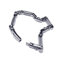 Bracelet À Breloques En Argent Et Titane Pur 316L Pour Homme Et Garçon