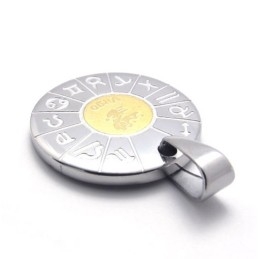 Pendentif Vierge En Titane
