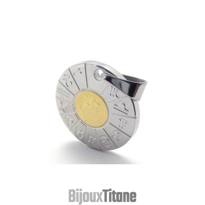 Pendentif Taureau En Titane