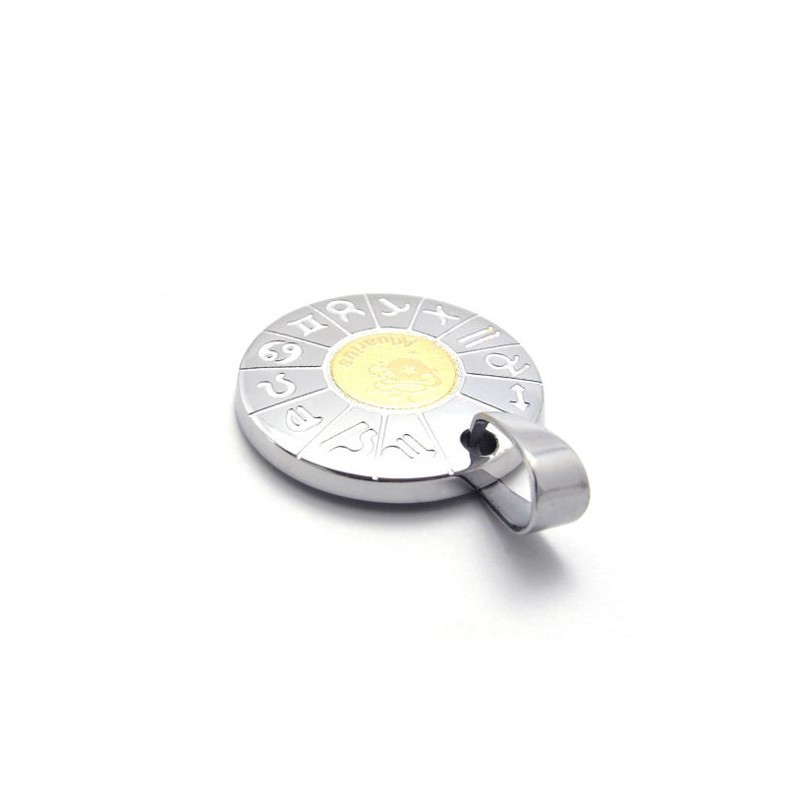 Pendentif Verseau En Titane Pendentif Verseau En Titane
