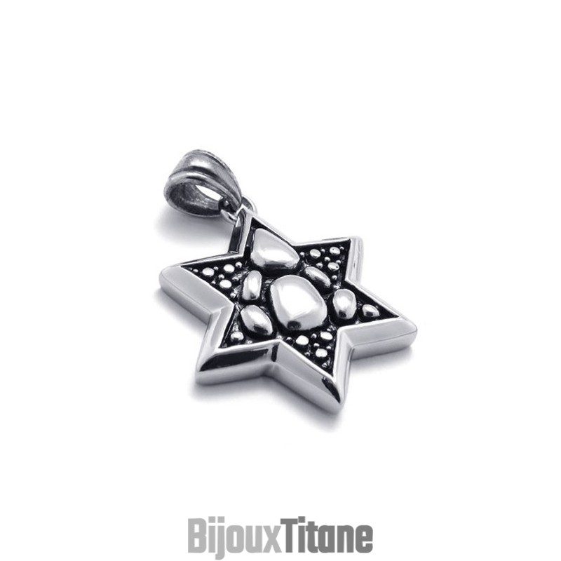 Pendentif Lucky Star En Titane