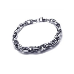Bracelet Chaîne En Titane Pur Pour Homme Et Garçon Avec Breloque En Argent