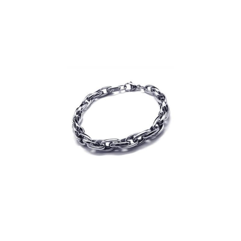 Bracelet Chaîne En Titane Pur Pour Homme Et Garçon Avec Breloque En Argent Bracelet Chaîne En Titane Pur Pour Homme Et Garçon Avec Breloque En Argent