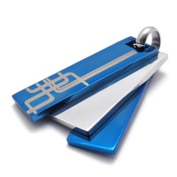 Pendentif En Titane Bleu