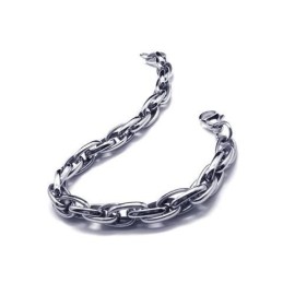 Bracelet Chaîne En Titane Pur Pour Homme Et Garçon Avec Breloque En Argent