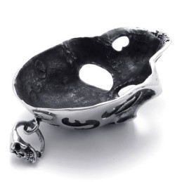 Pendentif En Titane Avec Masque De Crâne