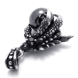 Pendentif En Titane Avec Pierre Précieuse En Forme De Griffe
