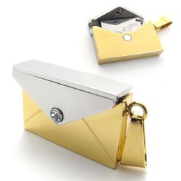 Pendentif En Titane Pour Amoureux Du Portefeuille En Or