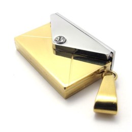 Pendentif En Titane Pour Amoureux Du Portefeuille En Or
