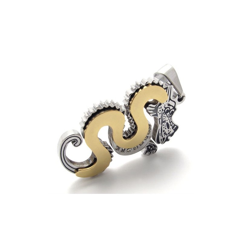Pendentif Dragon En Titane Doré Pendentif Dragon En Titane Doré