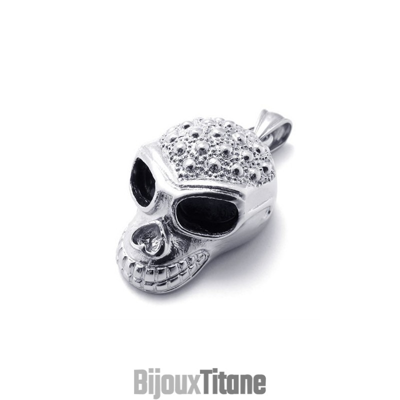Pendentif En Titane Avec Masque De Crâne Pendentif En Titane Avec Masque De Crâne