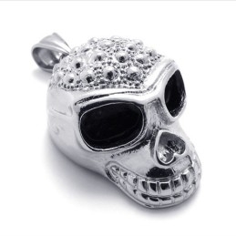 Pendentif En Titane Avec Masque De Crâne